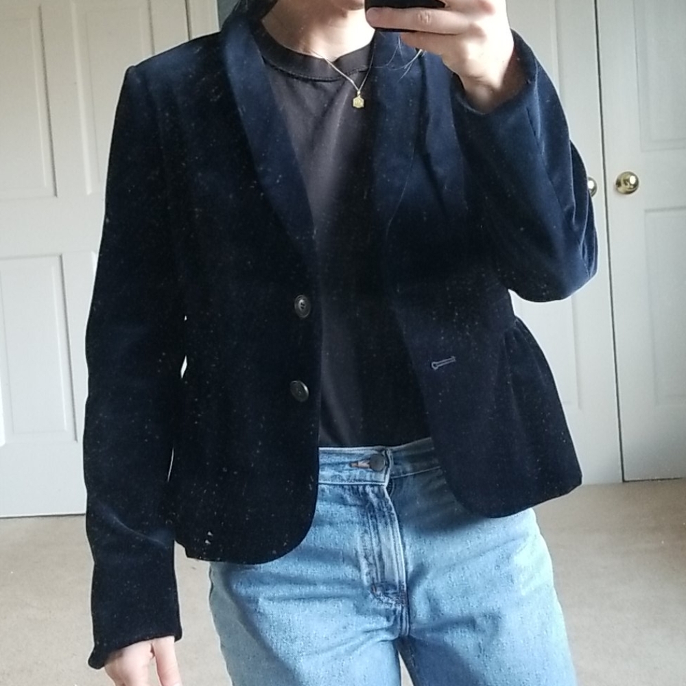 J. Crew velvet blazer